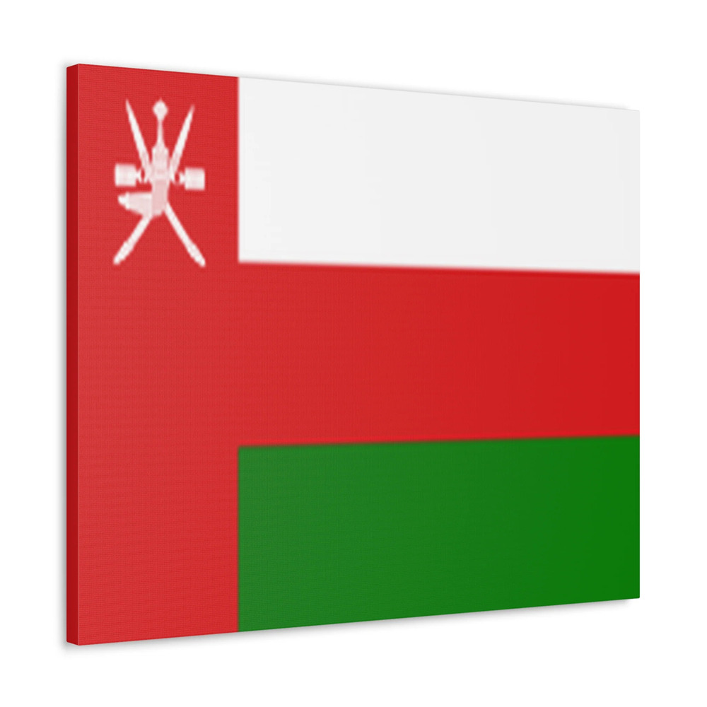 Oman Country Flag Canvas Vibrant Wall Art Unframed Home Decor